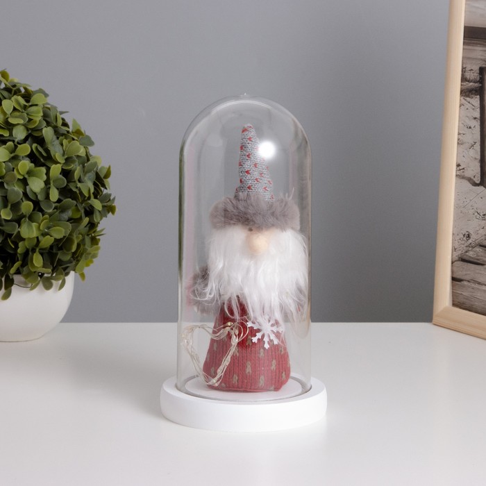 Ночник "Дед мороз" LED 3хААА красный 11х11х22,5см - Фото 1