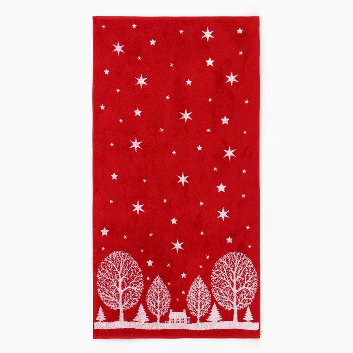 Полотенце махровое «Этель. Снежный вечер», 70×130 см, хлопок 100%