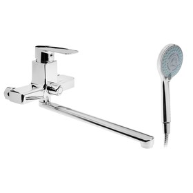 {{photo.Alt || photo.Description || 'УЦЕНКА Смеситель для ванны ZEIN Z3845, однорычажный, излив30 см, душ.набор, лейка 5реж, хром'}}