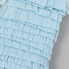 Тесьма декоративная бумага "Юбочка" нежно-голубая ширина 3 см намотка 2 м - Фото 3
