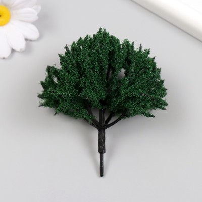 Искусственное растение для творчества пластик "Зелёное деревце" 9 см