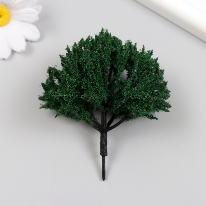 Искусственное растение для творчества пластик "Зелёное деревце" 9 см - Фото 1