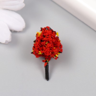 Искусственное растение для творчества пластик «Осенняя листва», 3 см