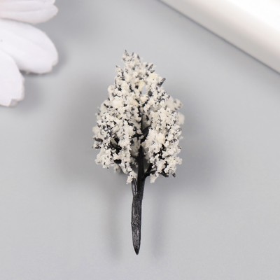 Искусственное растение для творчества пластик "Снежное дерево" 4 см
