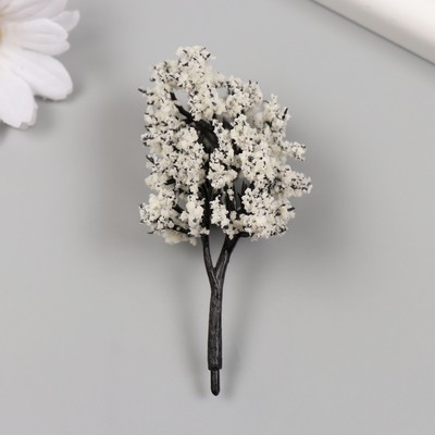 Искусственное растение для творчества пластик "Снежное дерево" 8 см