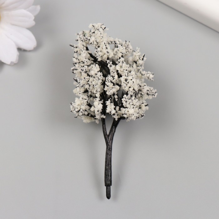 Искусственное растение для творчества пластик "Снежное дерево" 8 см - Фото 1