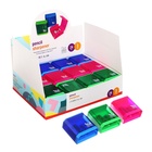 Точилка с контейнером тройная, МИКС - Фото 1