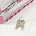 Шкатулка для украшений «Розовый металлик», пластик металлокаркас, 18×25×18 см - Фото 5