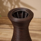 Ваза плетёная, напольная 22х22х50 см (+/- 3см) - фото 25368489