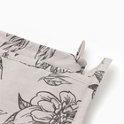 Набор кухонный «Этель» Black flowers: варежка-прихватка, прихватка, 100% хлопок, саржа 190 г/м² - Фото 4