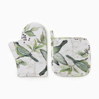 Набор кухонный «Этель. Готовь с душой»: варежка-прихватка, прихватка, 100% хлопок, репс 220 г/м² - Фото 3