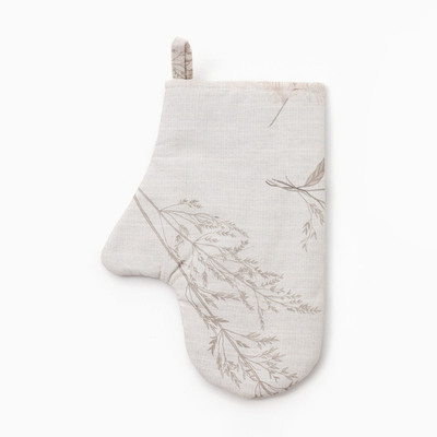 Варежка-прихватка «Этель» Flower herbarium, 20×27 см, 100% хлопок, репс 210 г/м²