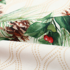 Скатерть новогодняя «Этель» Christmas wreath, 150×110 см ±3 см с ВГМО, 100% хлопок, саржа 190 г/м² - Фото 7