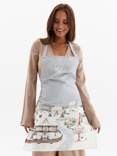 Фартук Этель Let it snow, 60×70 см, 100% хлопок, саржа 190 г/м²