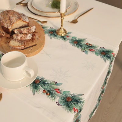 Дорожка новогодняя на стол «Этель» New Years treat 40×149 см, 100% хлопок, саржа 190 г/м²