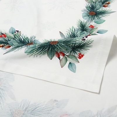 Дорожка новогодняя на стол «Этель» New Years treat 40×149 см, 100% хлопок, саржа 190 г/м²