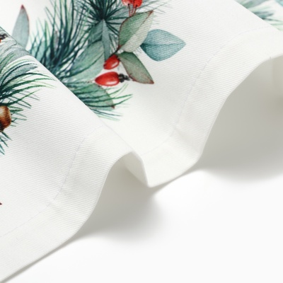 Дорожка новогодняя на стол «Этель» New Years treat 40×149 см, 100% хлопок, саржа 190 г/м²