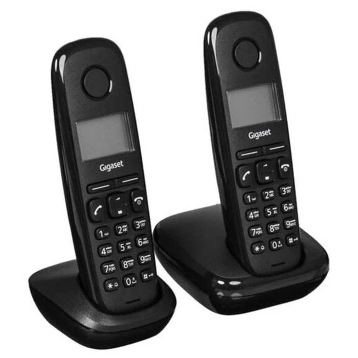 Телефон Siemens Gigaset A170 DUO Black RUS DECT 2 трубки - фото 51633207