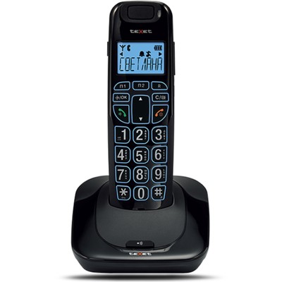Телефон Texet TX-D7505A черный DECT
