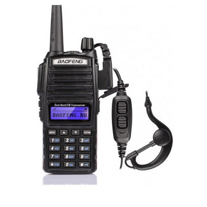 Рация Baofeng UV-82 двухдиапазонная UHF и VHF 8W, 2800мАч, (400-520 +136-174 MHz) (LPD+PMR)   107186 - фото 51627690