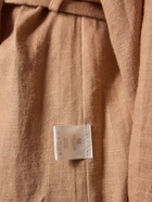 Халат домашний женский SL Linen Home, размер L, кофейный - Фото 9