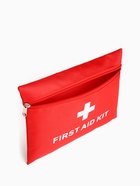 Косметичка-аптечка на молнии, большая, плоская, с рисунком, красная - Фото 2