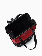 Сумка дорожная на колёсах 20", отдел на молнии, наружный карман, цвет чёрный/красный - фото 35470386