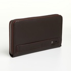 Портмоне-клатч мужской на молнии TEXTURA, коричневое - Фото 5