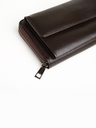 Портмоне-клатч мужской на молнии TEXTURA, коричневое - Фото 3