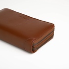 Портмоне-клатч мужской TEXTURA, с ручкой на задней стенке, коричневое - Фото 3