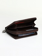 Портмоне-клатч мужской TEXTURA, два отделения, коричневое - Фото 2