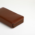 Портмоне-клатч мужской на молнии TEXTURA, два отделения, коричневое - Фото 3