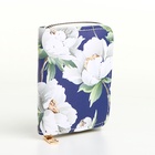 Кошелёк на молнии «Букет», маленький, синий - Фото 4