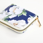 Кошелёк на молнии «Букет», маленький, синий - Фото 2