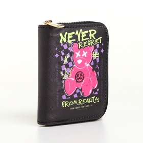 Кошелёк на молнии, чёрный