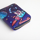 Кошелёк детский «Космос», на молнии, синий - фото 65429223