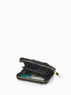 Кошелёк женский на молнии 8.5×2×11 см, джинсовый, чёрный - Фото 3