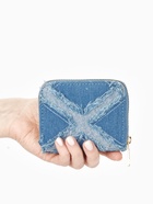 Кошелёк женский на молнии 8.5×2×11 см, джинсовый, голубой - Фото 2