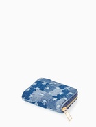 Кошелёк женский на молнии 8.5×2×11 см, джинсовый, синий - Фото 6
