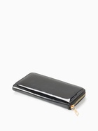 Кошелёк женский на молнии, 20×2×10 см, лаковый, чёрный - Фото 6