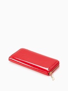 Кошелёк женский на молнии, 20×2×10 см, лаковый, красный - Фото 6