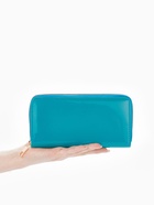 Кошелёк женский на молнии, 20×2×10 см, лаковый, бирюзовый - Фото 2