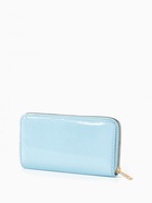 Кошелёк женский на молнии, 20×2×10 см, лаковый, голубой - Фото 7