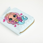Кошелёк «Русалка», для девочки, на молнии, голубой - фото 65429262