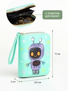 Кошелёк на молнии, салатовый - Фото 2