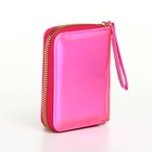 Кошелёк на молнии «Глянец», розовый - Фото 3