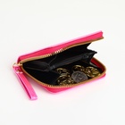 Кошелёк на молнии «Глянец», розовый - Фото 5