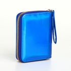 Кошелёк на молнии «Глянец», синий - Фото 3