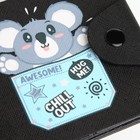 Кошелёк детский «Коала», маленький, на кнопке, чёрный - Фото 4