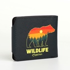 Кошелёк детский Wildlife, маленький, на кнопке, чёрный - Фото 4